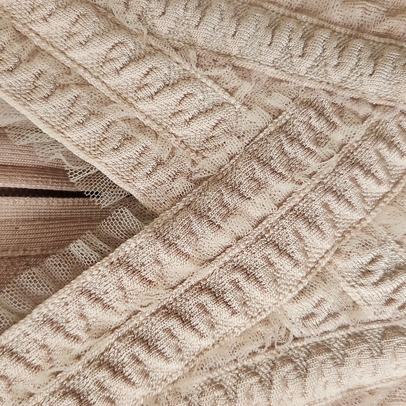 Herve Leger Natia Nude Tulle Dress Size M - Picture 8 of 9